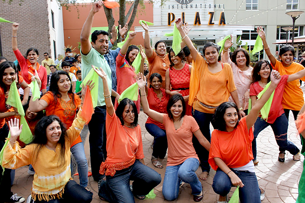 Bollywood flash mob